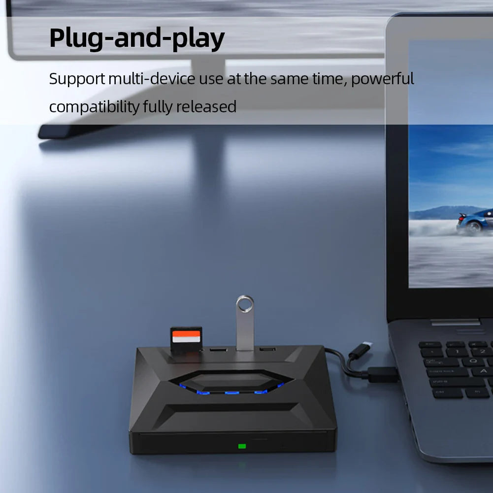 External CD DVD Drive USB 3.0 Writer Burner Player for PC Laptop Windows 11 10