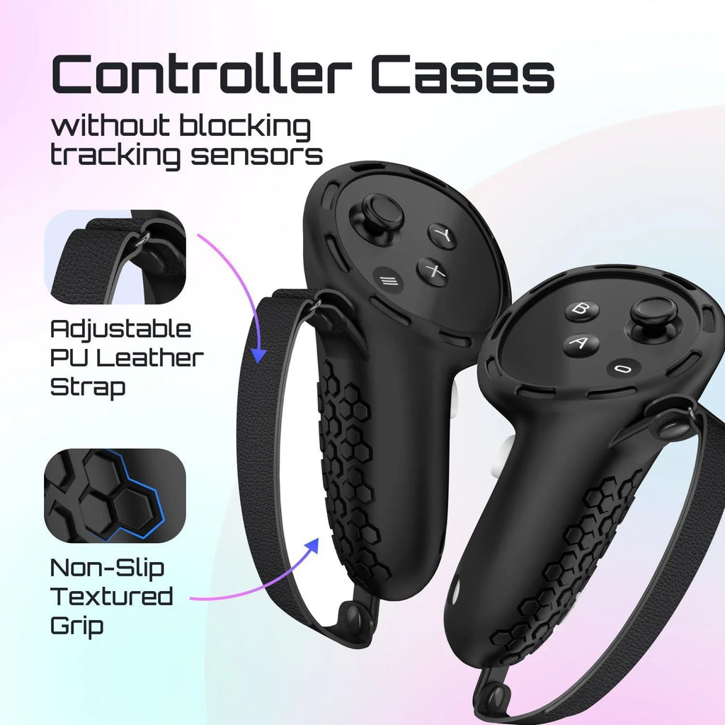 Silicone Cover Set Compatible with Meta Oculus Quest 3S
