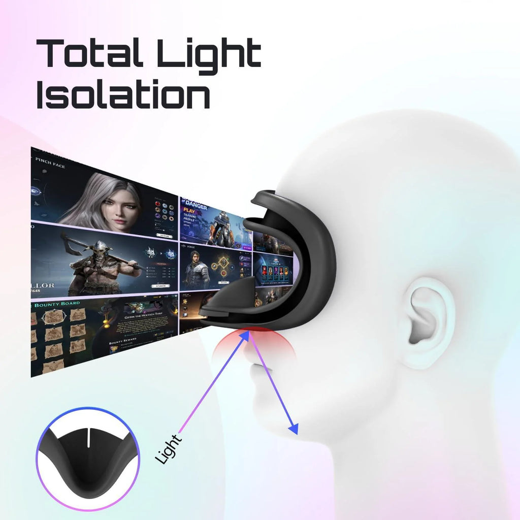 Silicone Cover Set Compatible with Meta Oculus Quest 3S